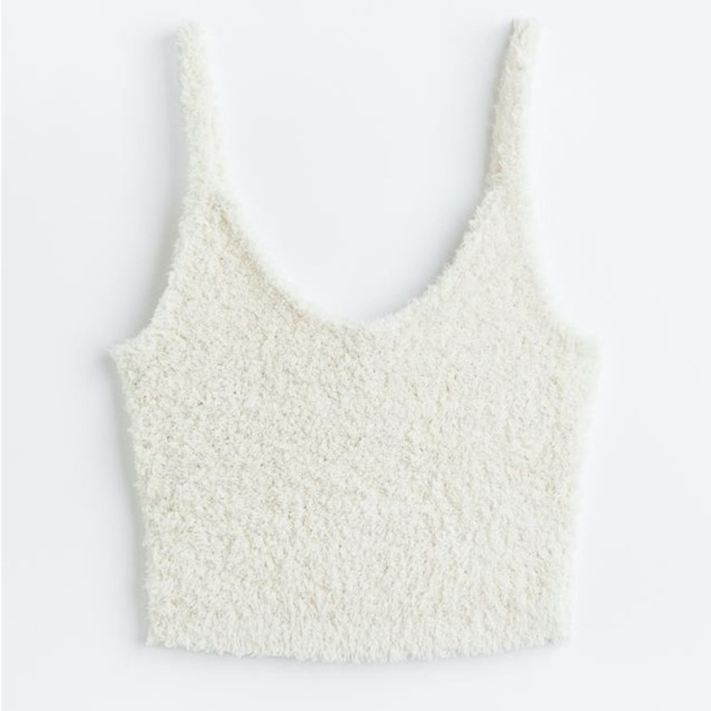 Fluffy crop top
